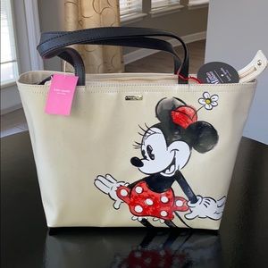NWT Auth Kate Spade Minnie Mouse Tote Bag